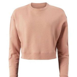Girlfriend Collective 50/50 Cropped Sweatshirt Women's M Color Birch